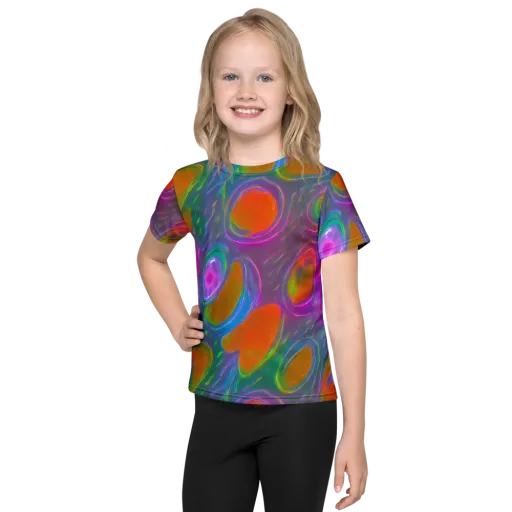 Prism Tide on a Kids Crew Neck T-Shirt