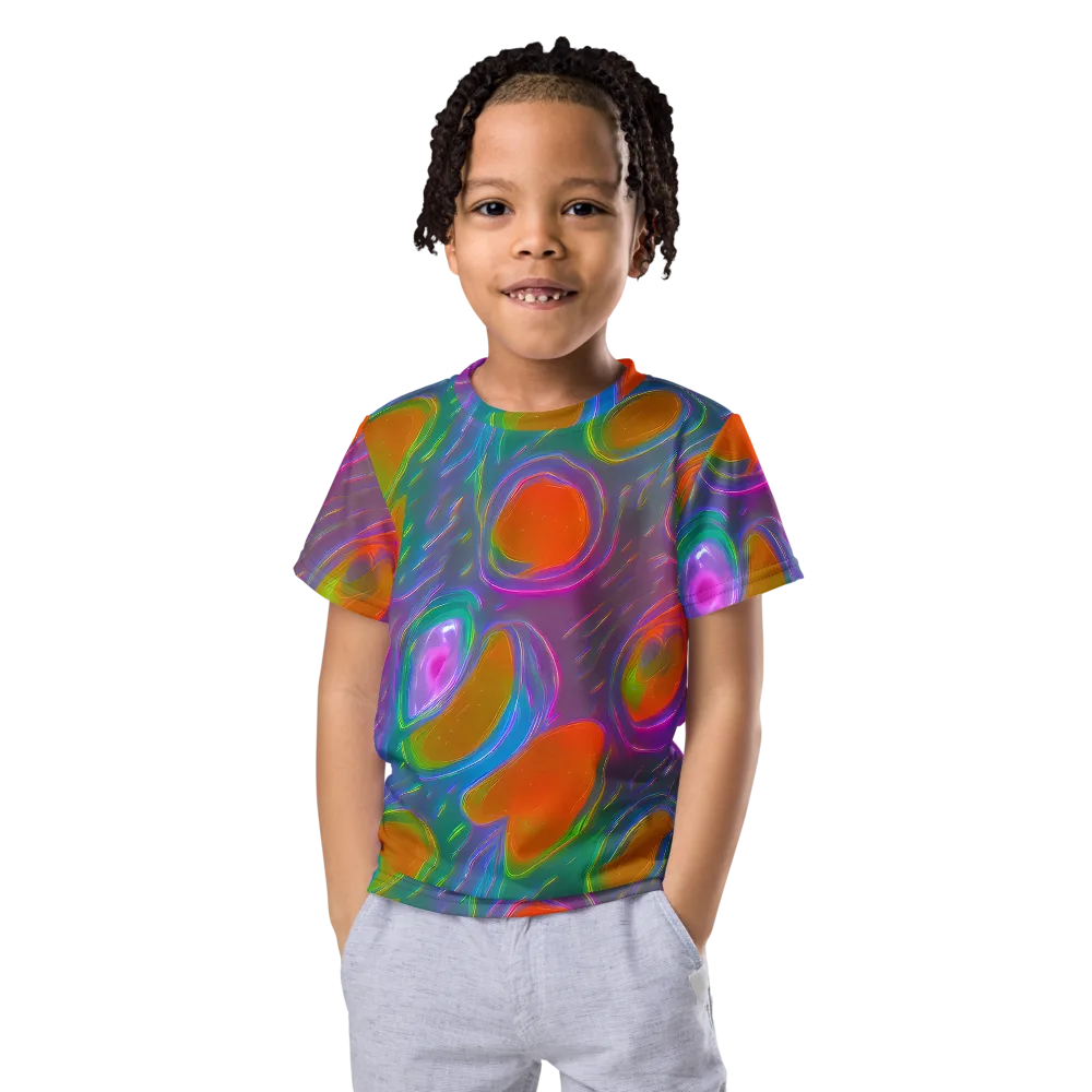 Prism Tide on Kids Crew Neck T-Shirt — Front