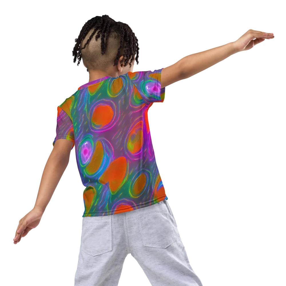 Prism Tide on Kids Crew Neck T-Shirt — Back