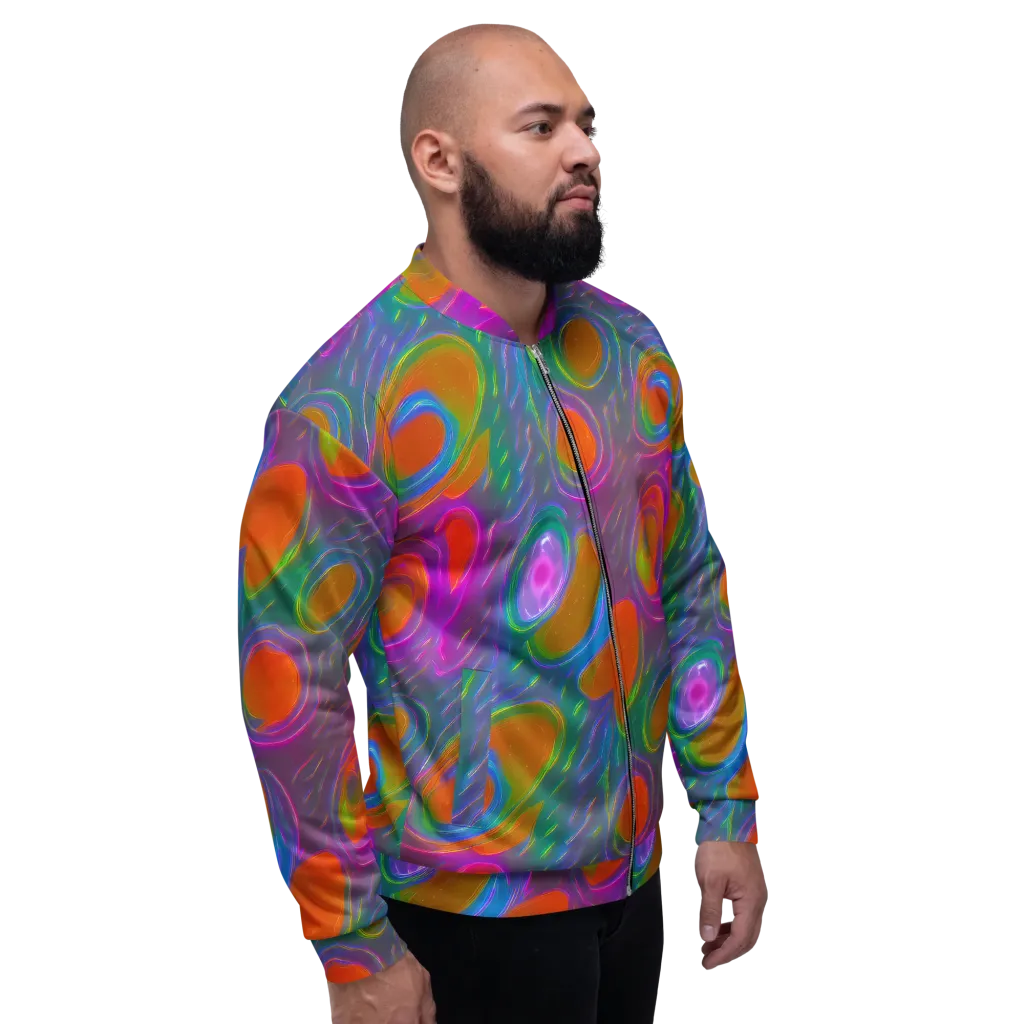 Prism Tide on Bomber Jacket — Right