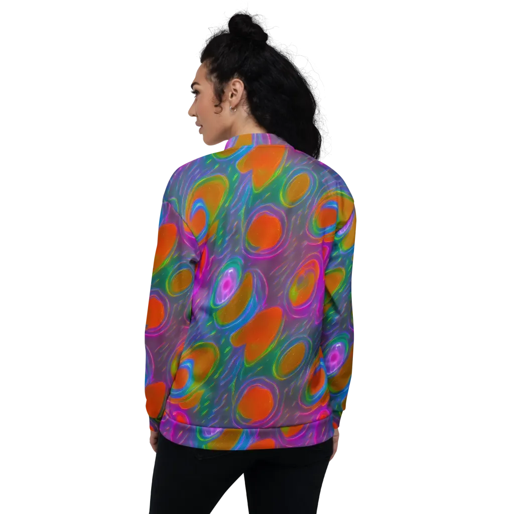 Prism Tide on Bomber Jacket — Back