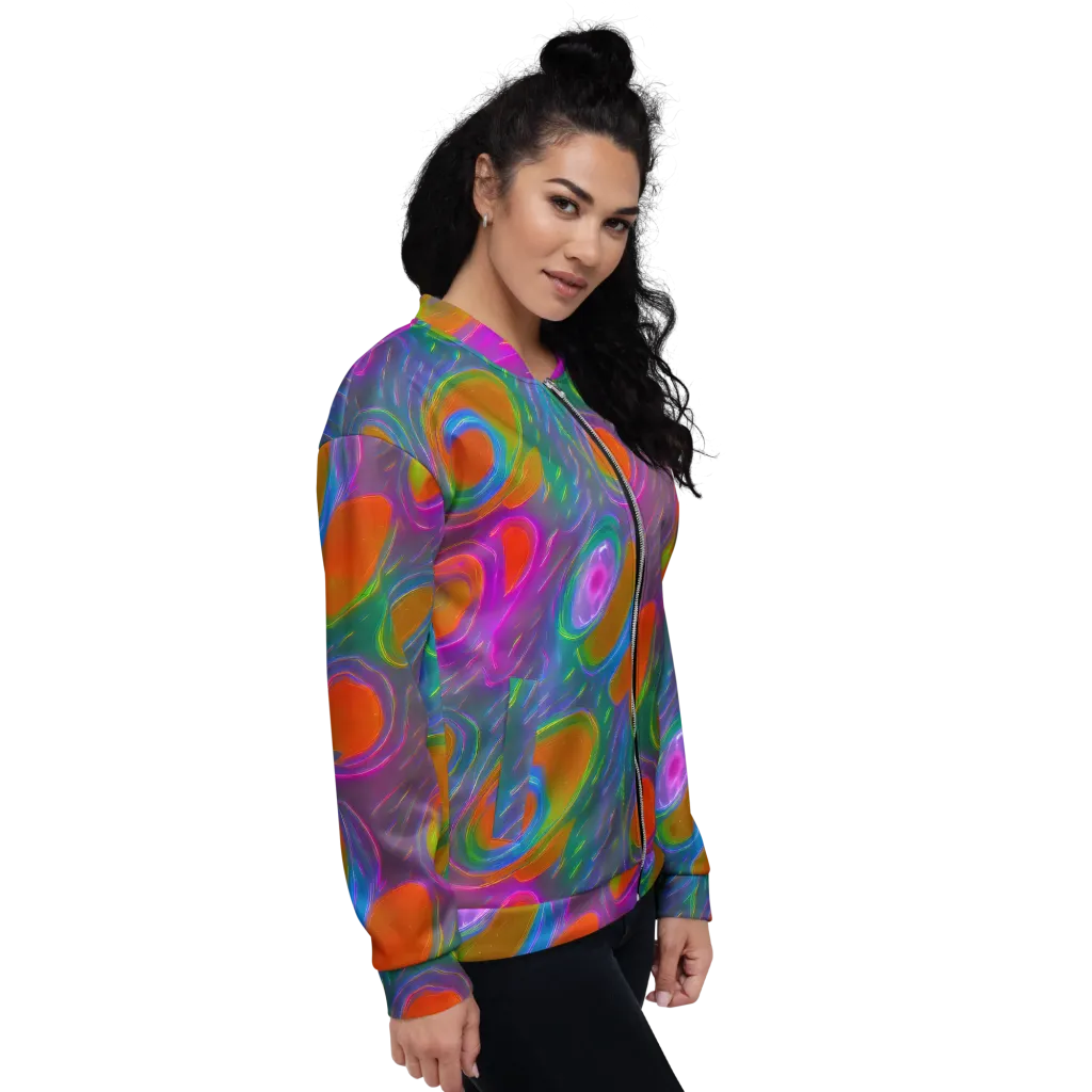 Prism Tide on Bomber Jacket — Right
