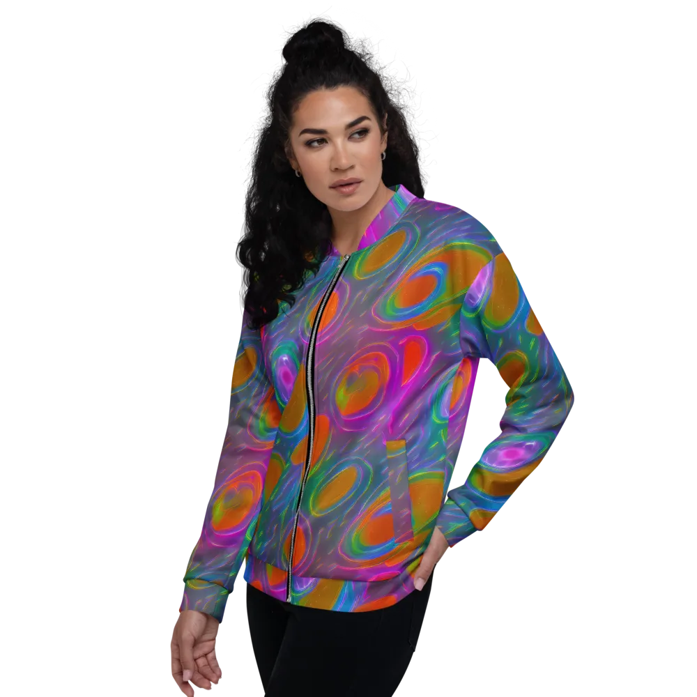 Prism Tide on Bomber Jacket — Left