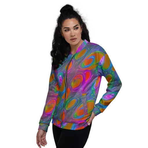 Prism Tide on a Bomber Jacket