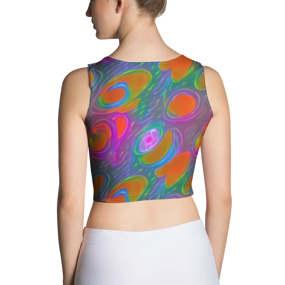 Prism Tide on Crop Top — Back