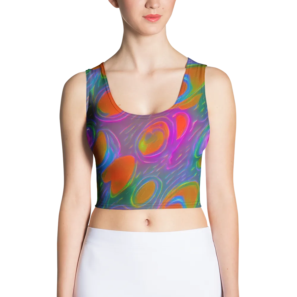 Prism Tide on Crop Top — Front
