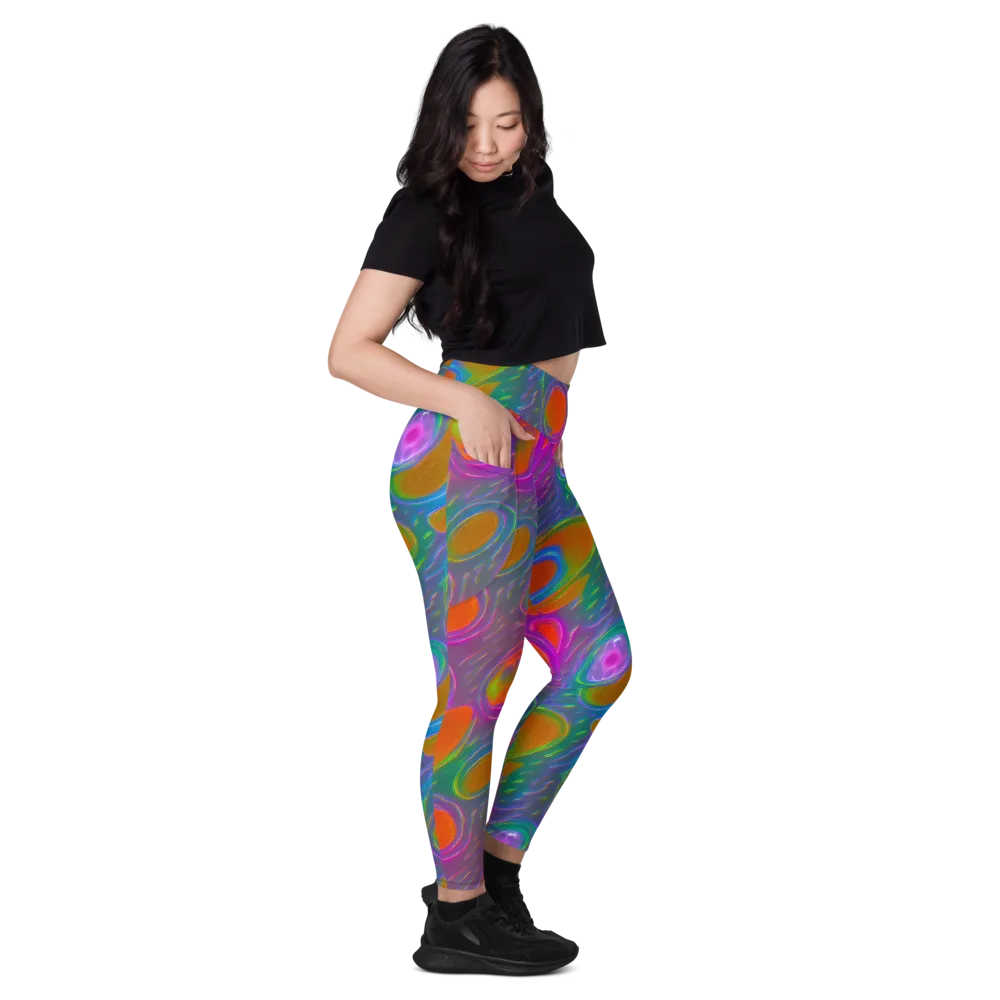 Prism Tide on Leggings with Pockets — Right