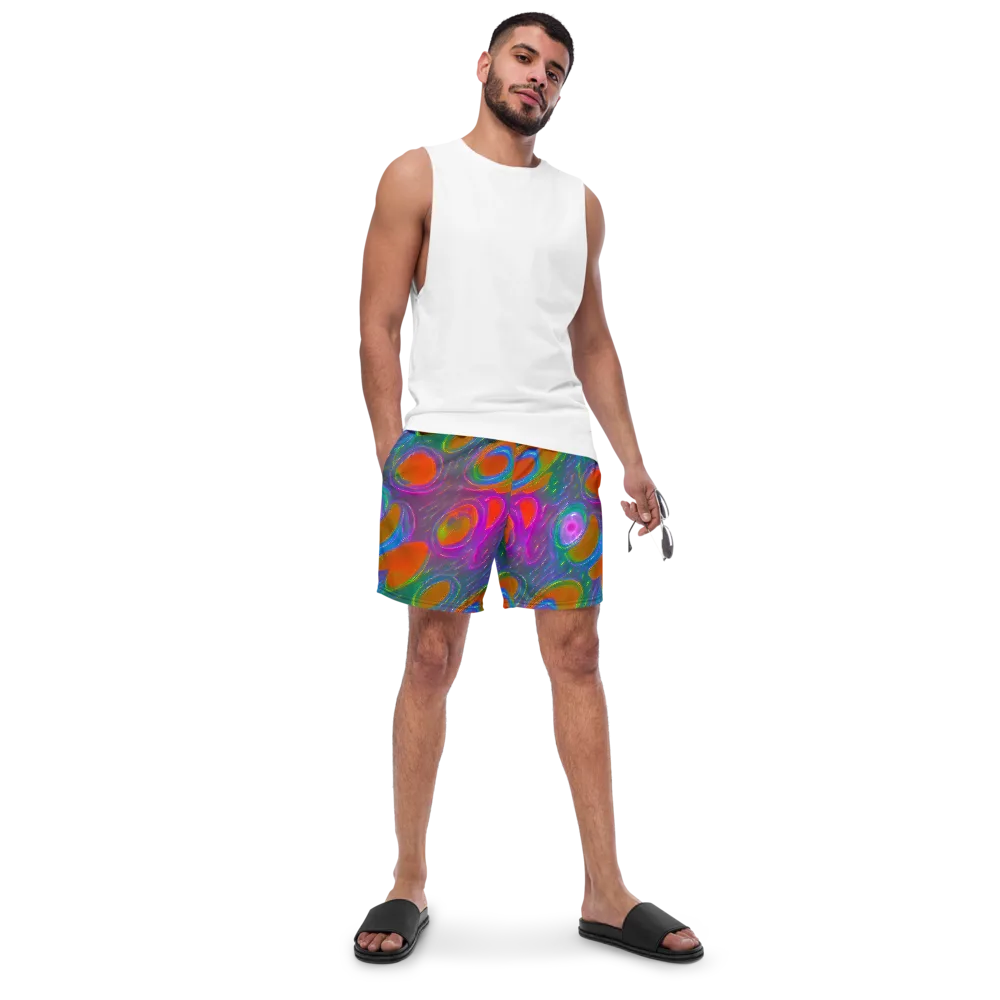 Prism Tide on Swim Trunks — Front