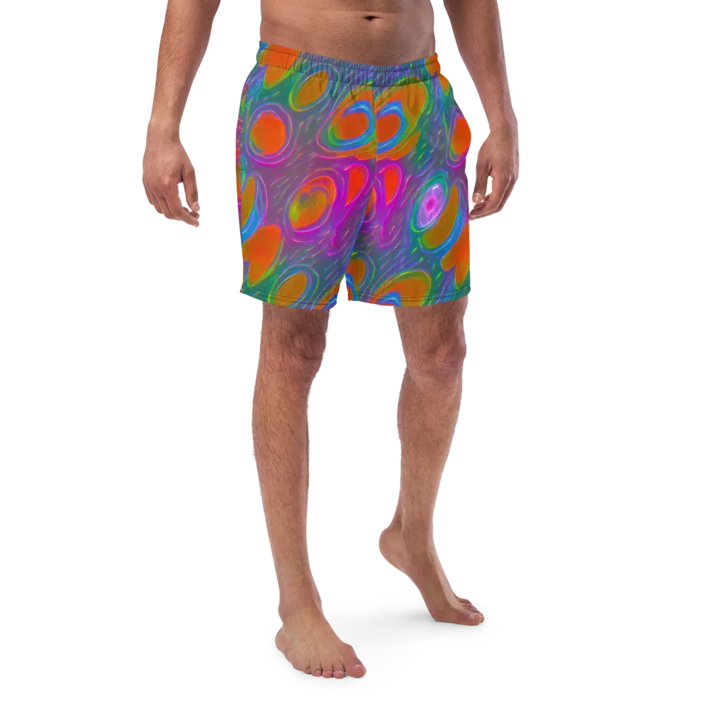 Prism Tide on Swim Trunks — Front