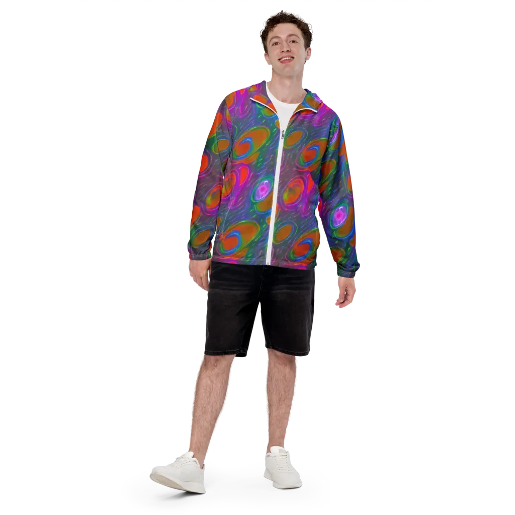 Prism Tide on Men's Windbreaker — Front