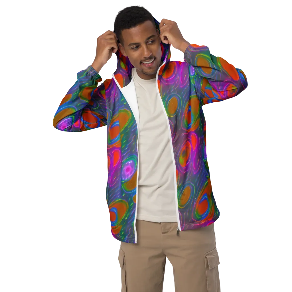 Prism Tide on Men's Windbreaker — Front