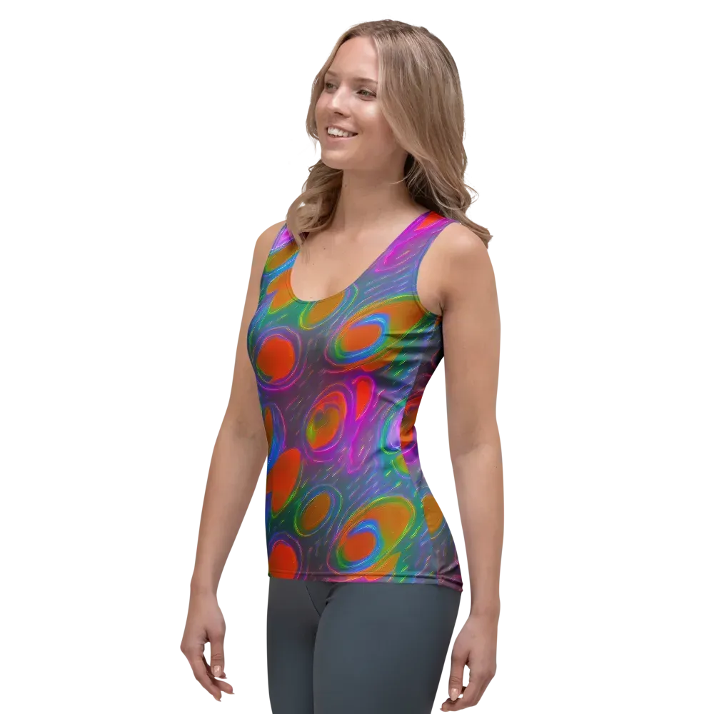 Prism Tide on Women's Tank Top — Left Front