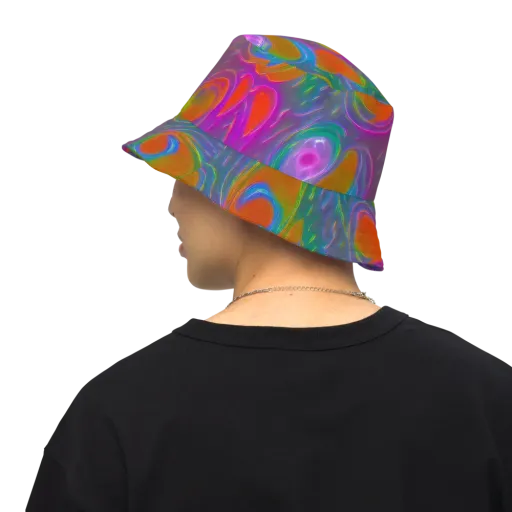 Prism Tide on a Reversible Bucket Hat