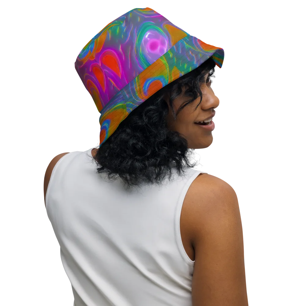 Prism Tide on Reversible Bucket Hat — Right Outside