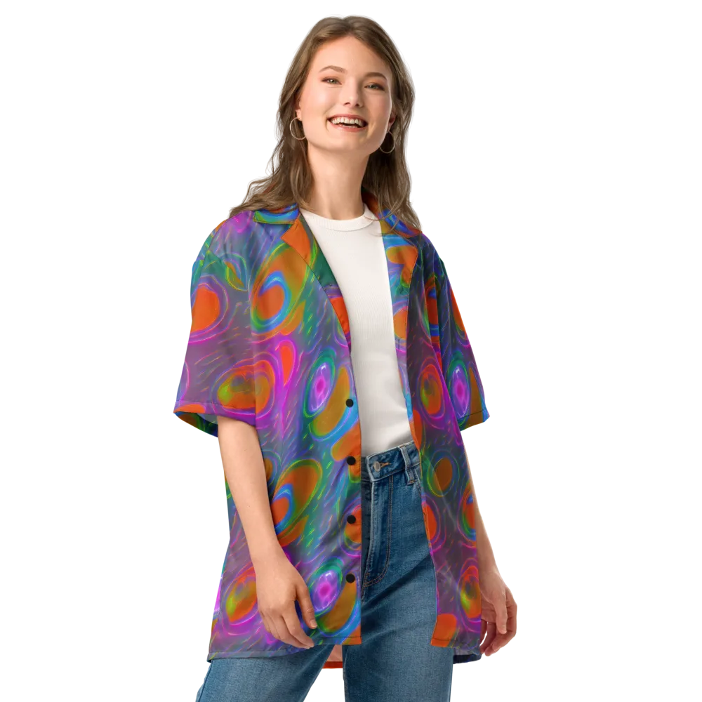 Prism Tide on Button Shirt — Front