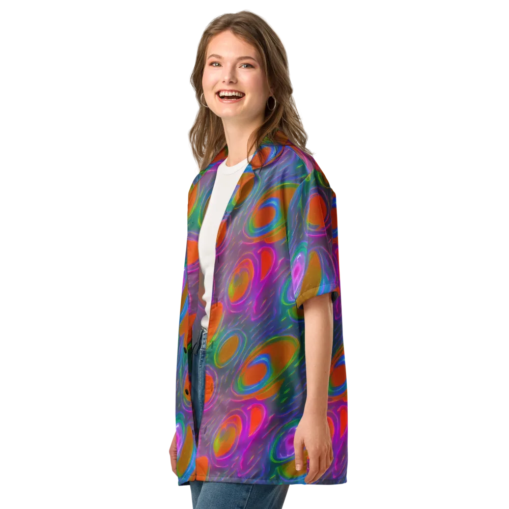 Prism Tide on Button Shirt — Left Front