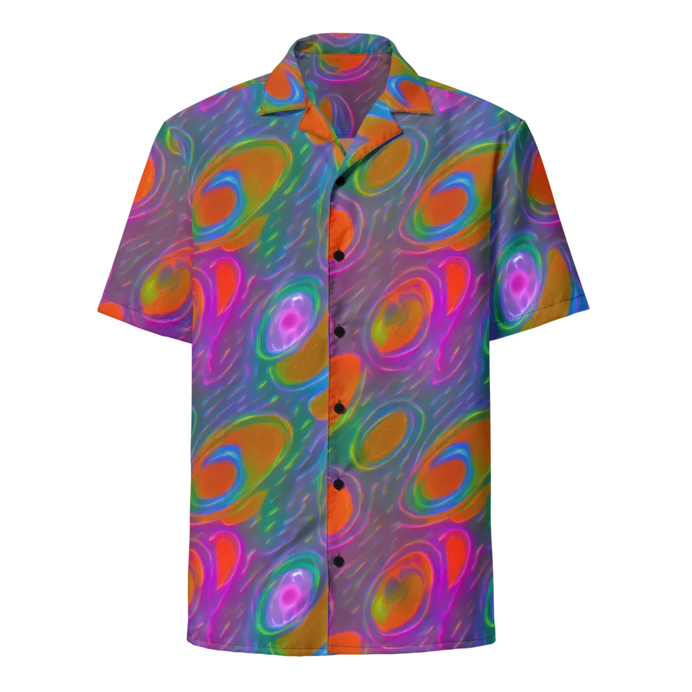 Prism Tide on Button Shirt — Front