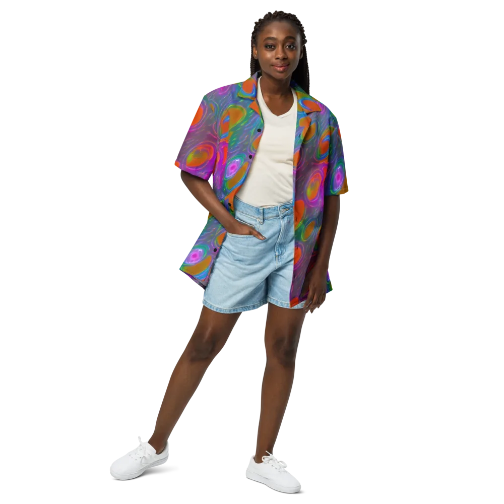 Prism Tide on Button Shirt — Front