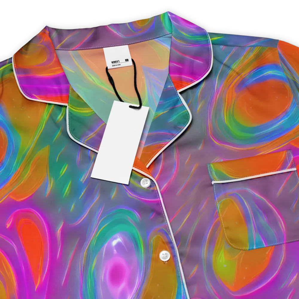 Prism Tide on Women's Short Sleeve Pajama Top — Product details