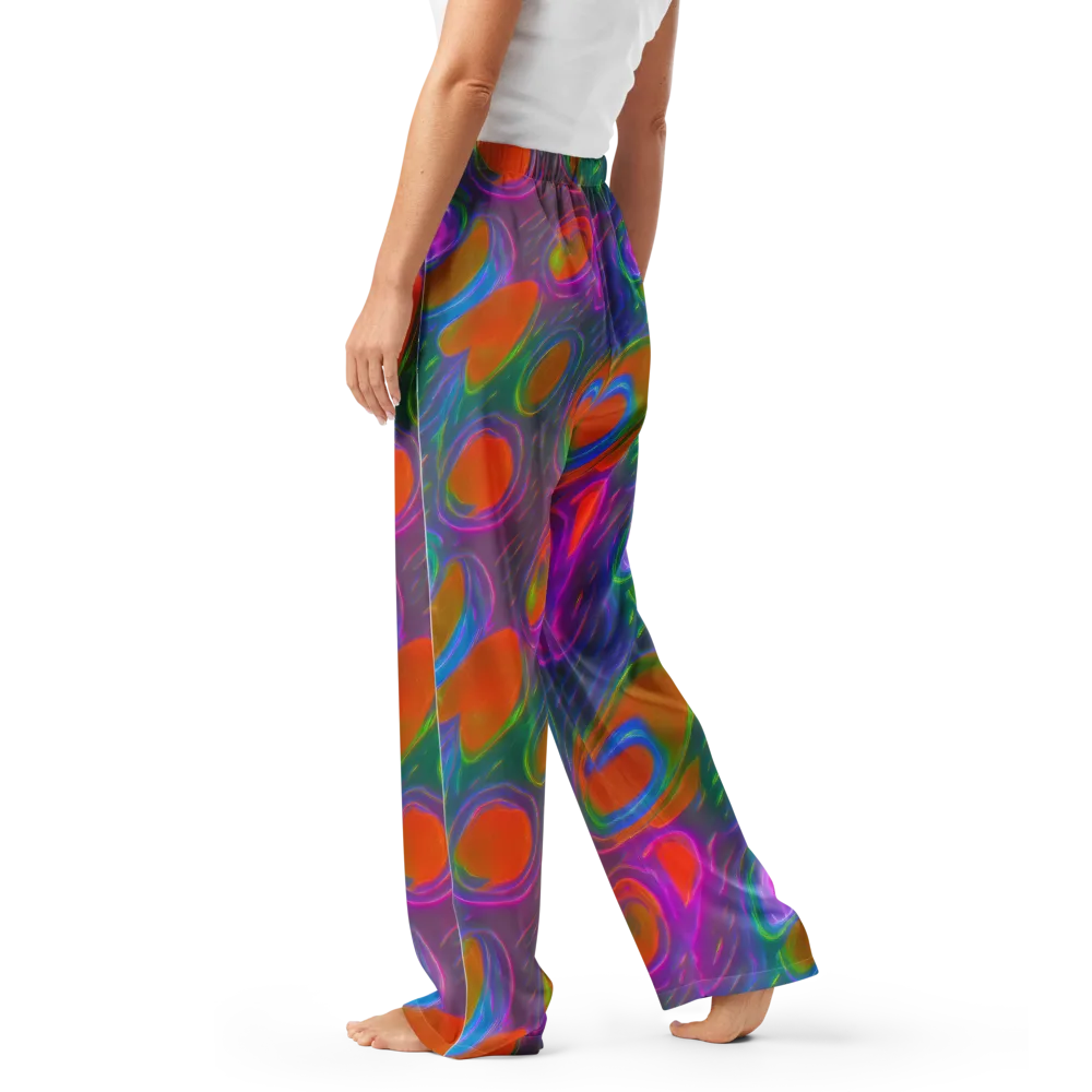 Prism Tide on Women's Pajama Pants — Left