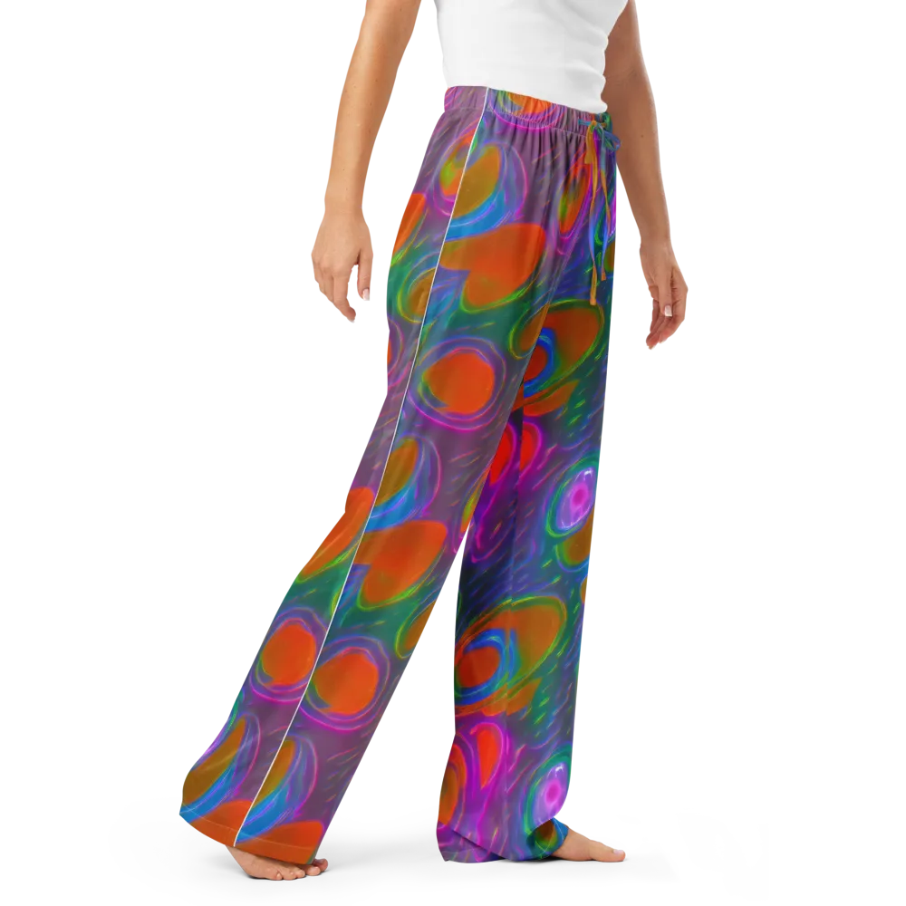 Prism Tide on Women's Pajama Pants — Right Front