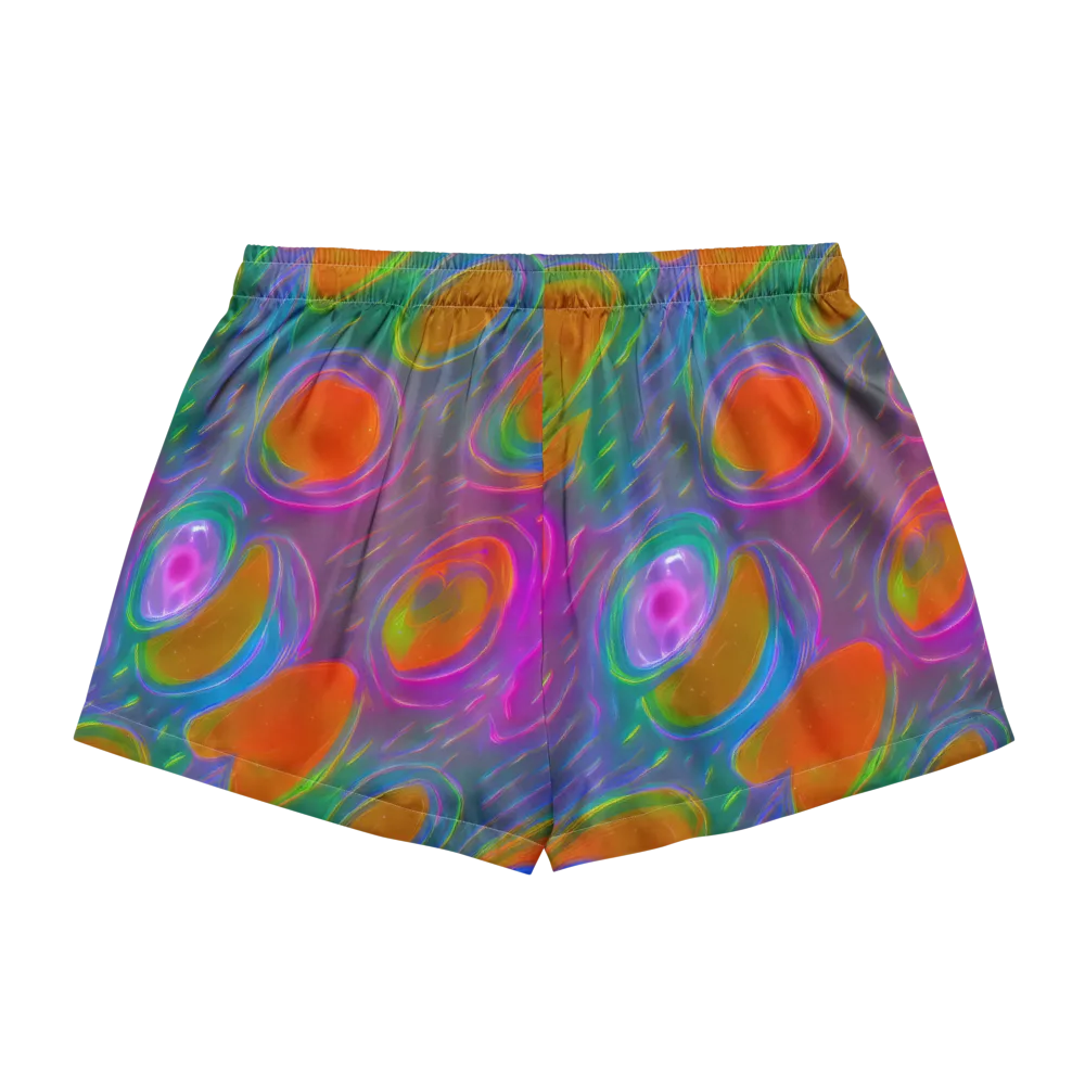 Prism Tide on Women's Pajama Shorts — Back