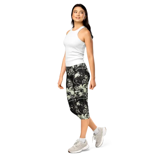 Nocturne Mosaic on a Capri Leggings
