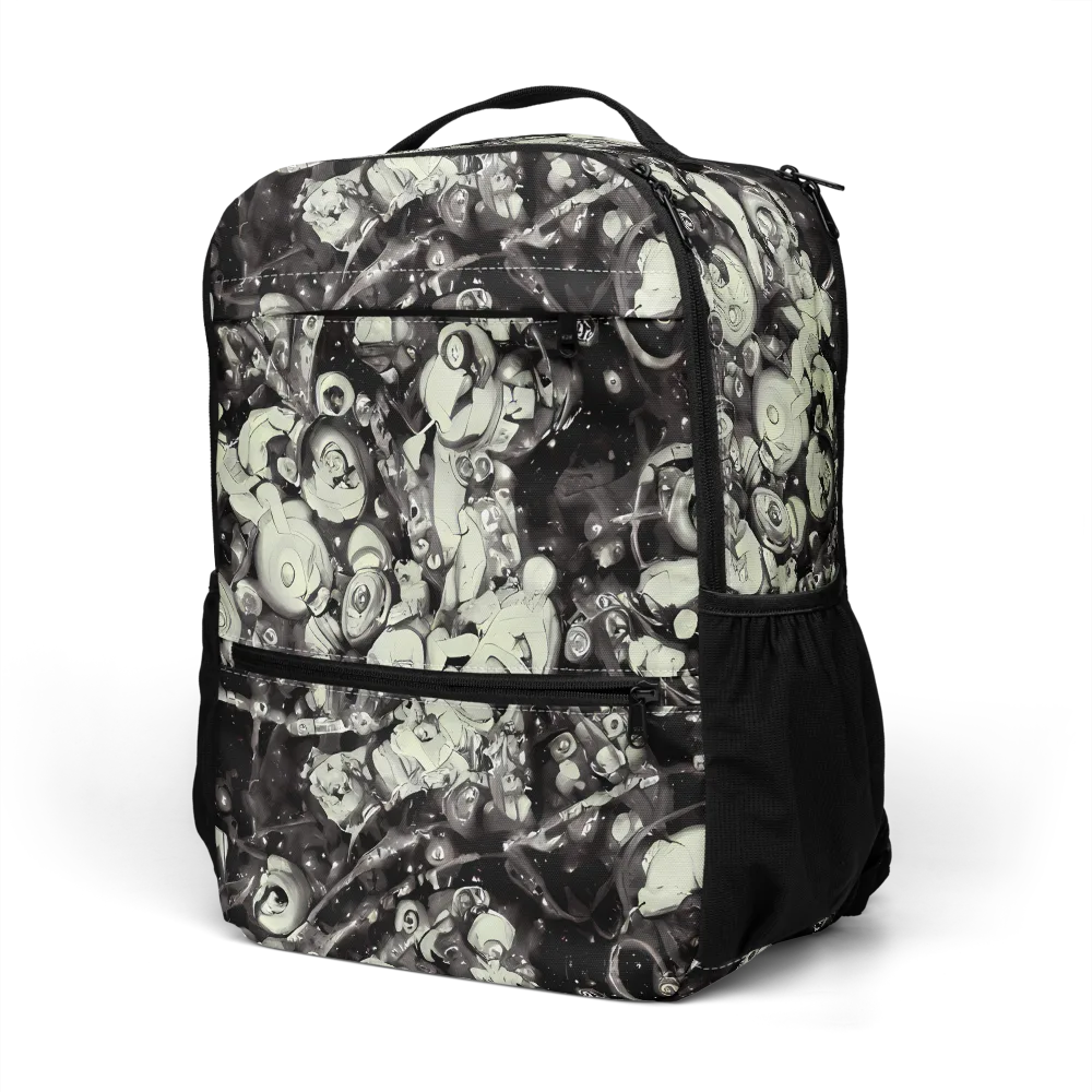 Nocturne Mosaic on Utility Backpack — Left Front