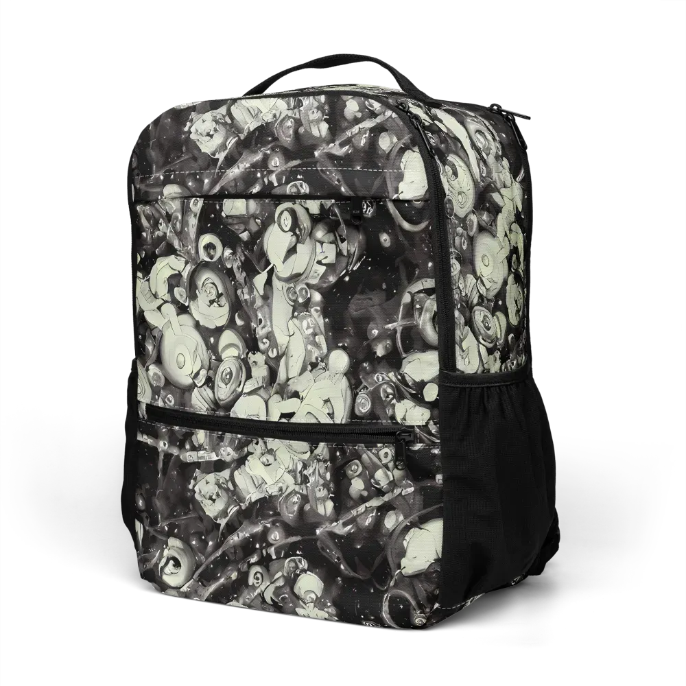 Nocturne Mosaic on Utility Backpack — Left Front