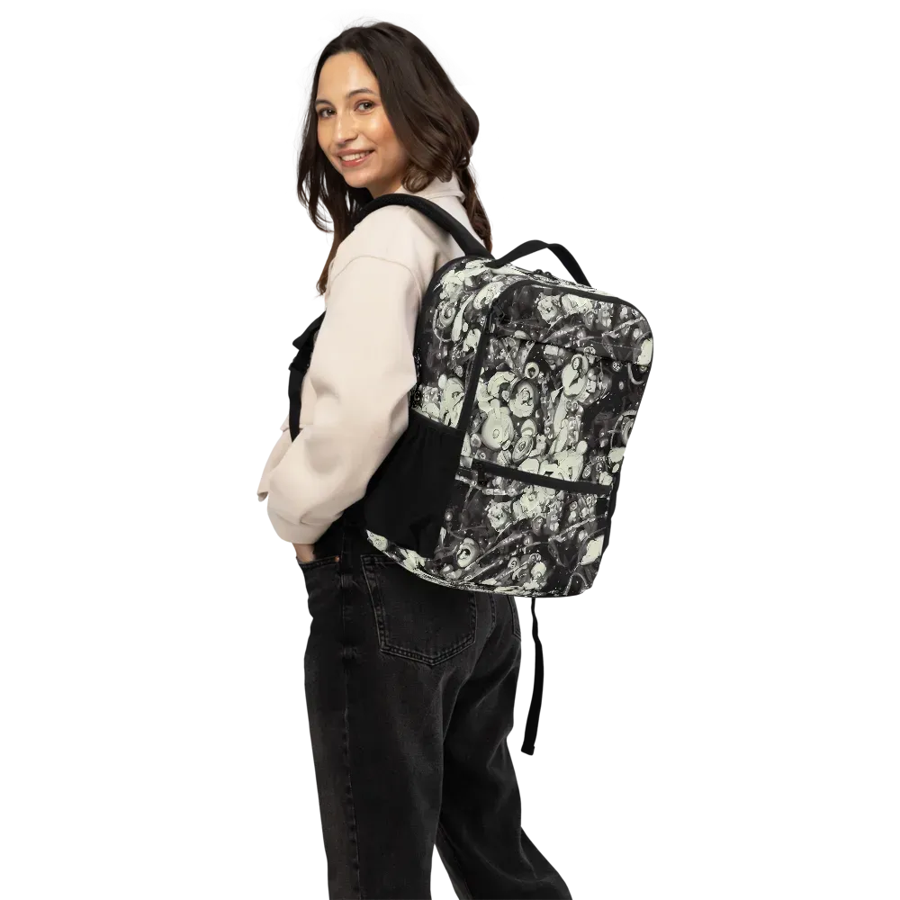Nocturne Mosaic on Utility Backpack — Back