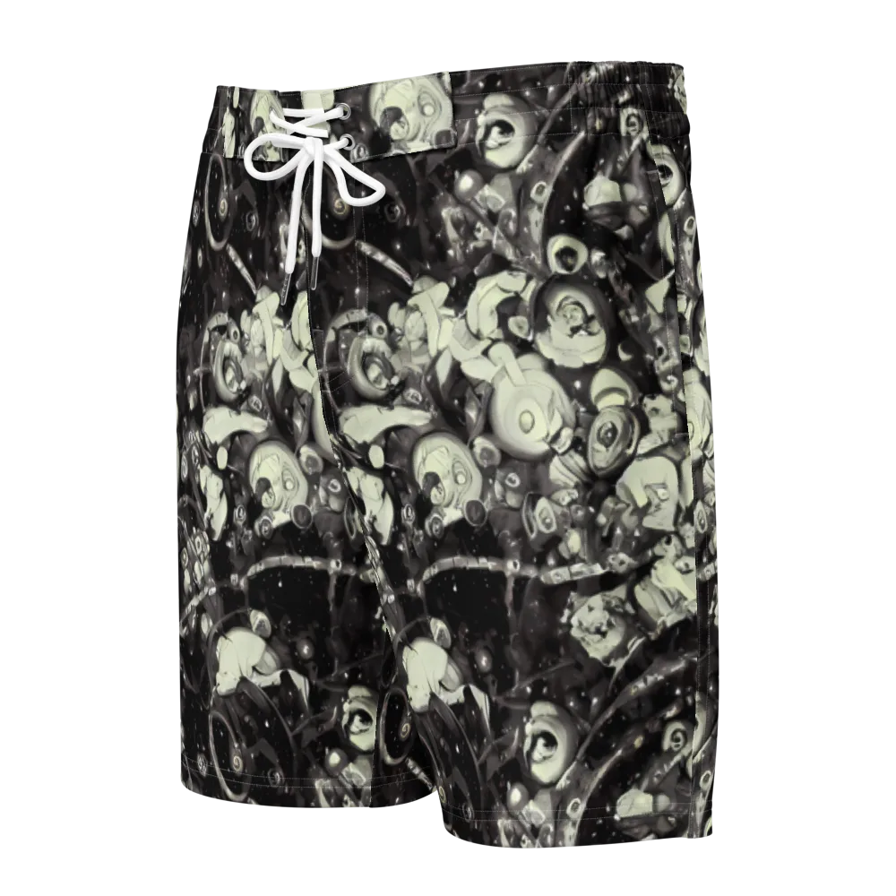 Nocturne Mosaic on Men's Board Shorts — Front
