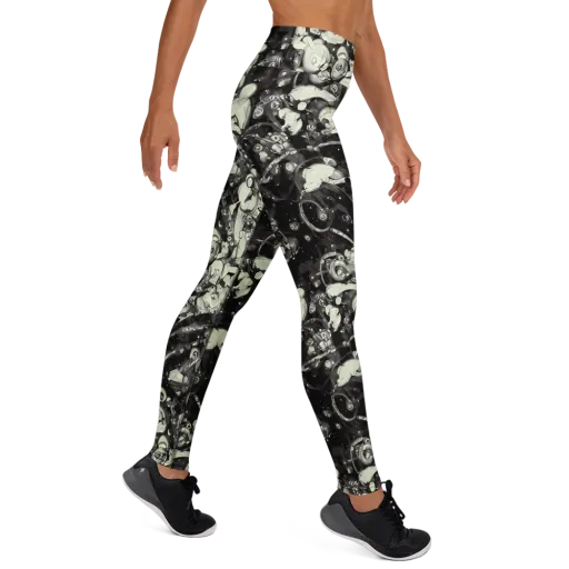 Nocturne Mosaic on a Yoga Leggings