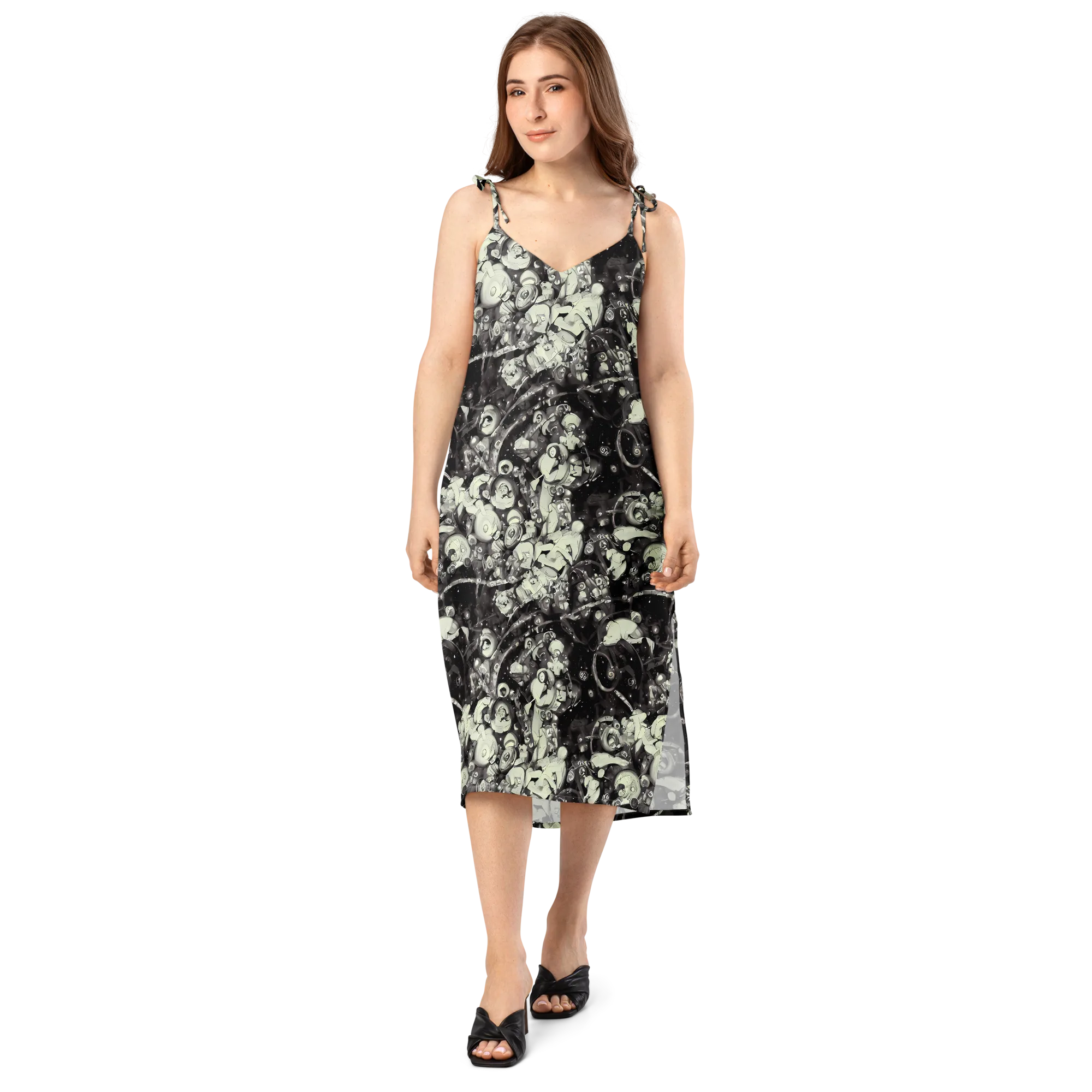 Nocturne Mosaic on Slip Dress — Front