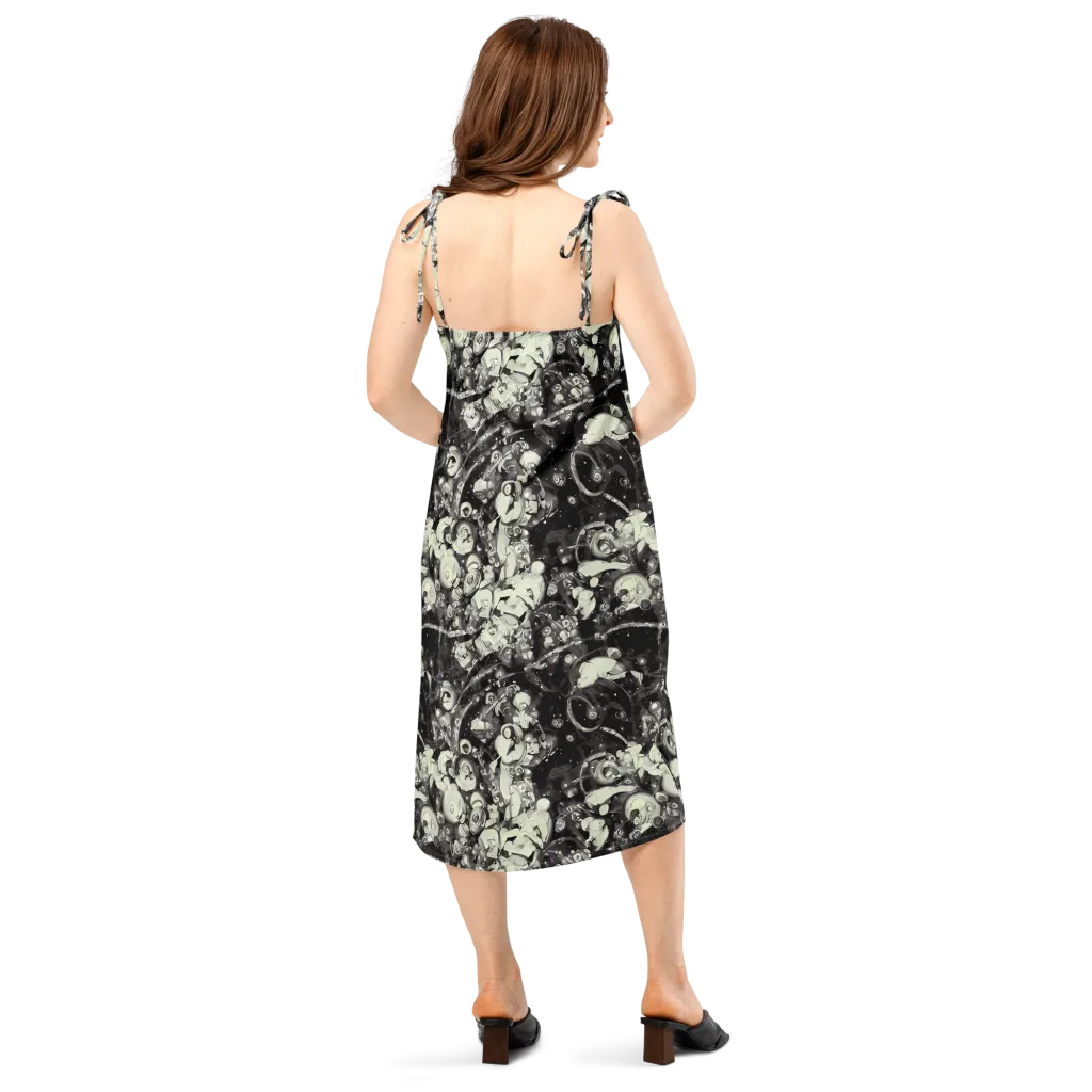 Nocturne Mosaic on Slip Dress — Back