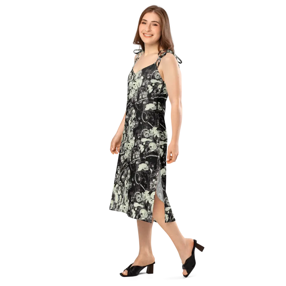 Nocturne Mosaic on Slip Dress — Left Front