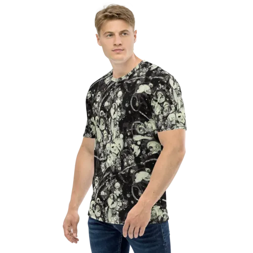 Nocturne Mosaic on a Men's Crew Neck T-Shirt