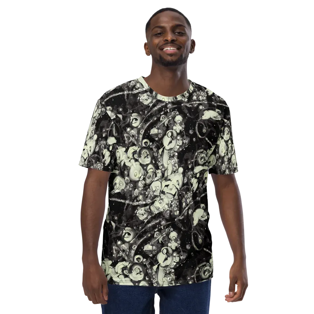 Nocturne Mosaic on Men's Crew Neck T-Shirt — Front