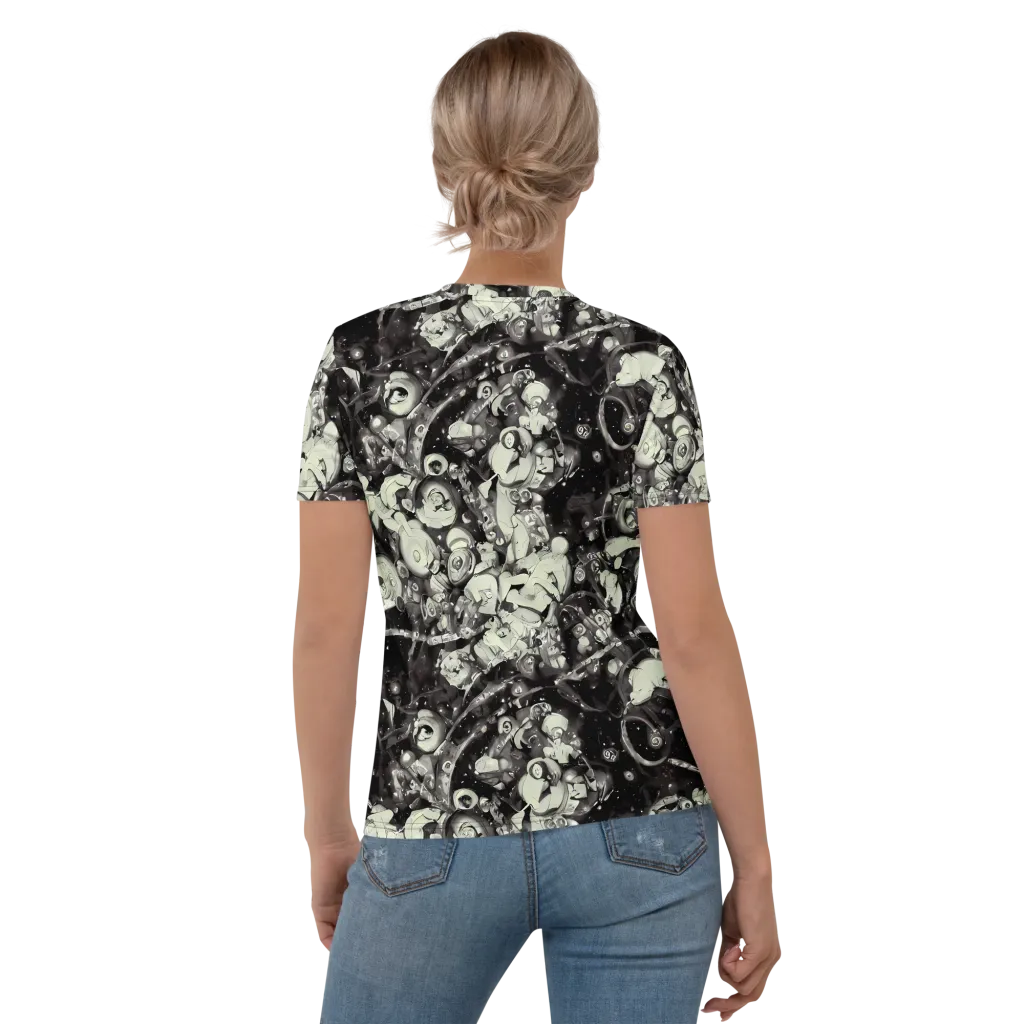 Nocturne Mosaic on Women's Crew Neck T-Shirt — Back