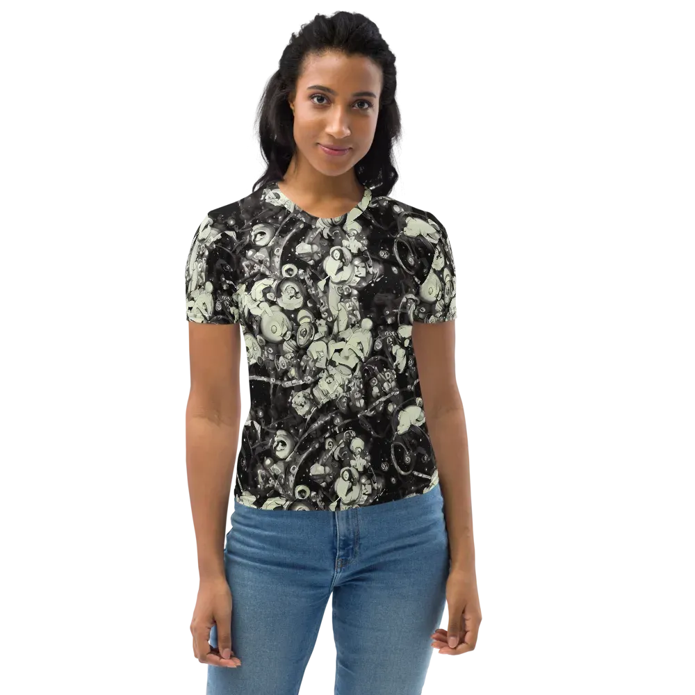 Nocturne Mosaic on Women's Crew Neck T-Shirt — Front