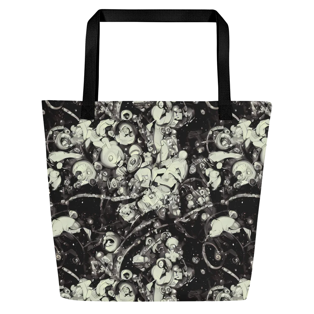 Nocturne Mosaic on Large Tote Bag W/ Pocket — Front