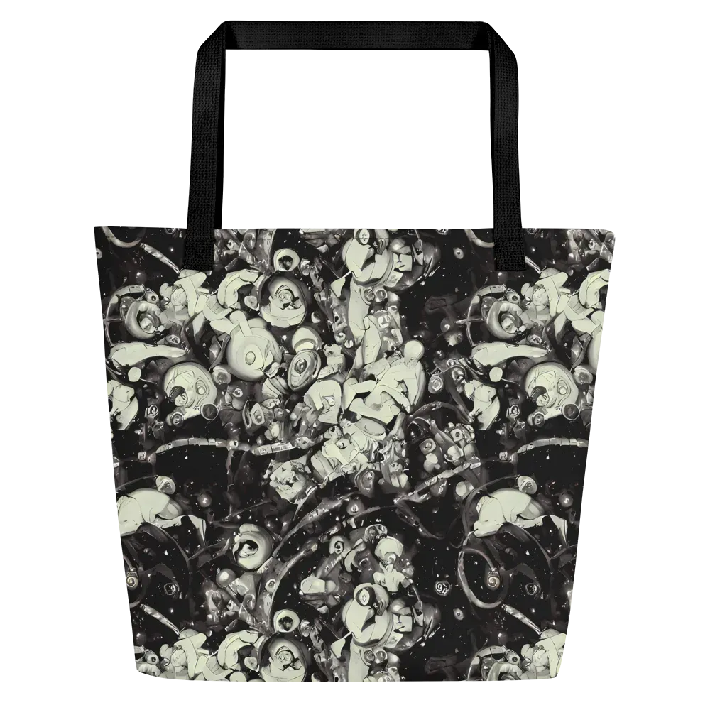 Nocturne Mosaic on Large Tote Bag W/ Pocket — Front