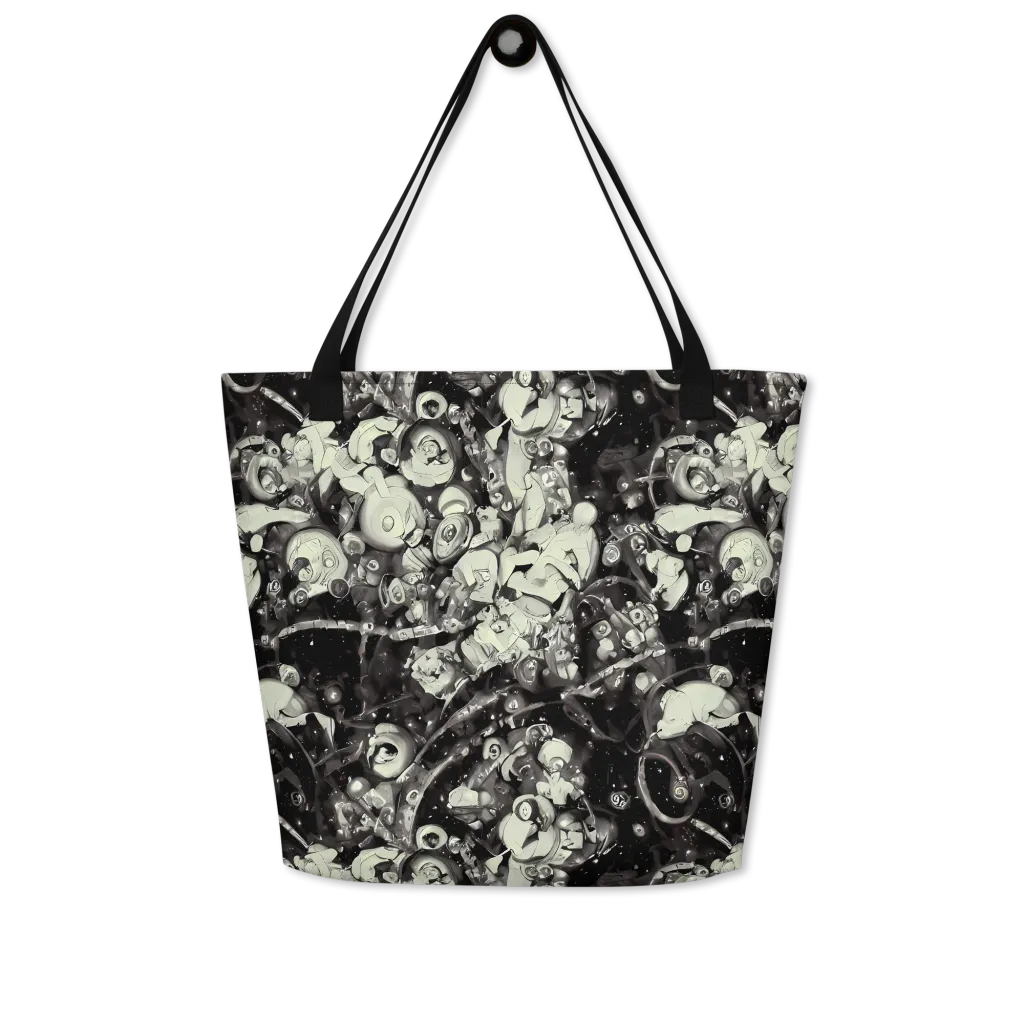 Nocturne Mosaic on Large Tote Bag W/ Pocket — Front