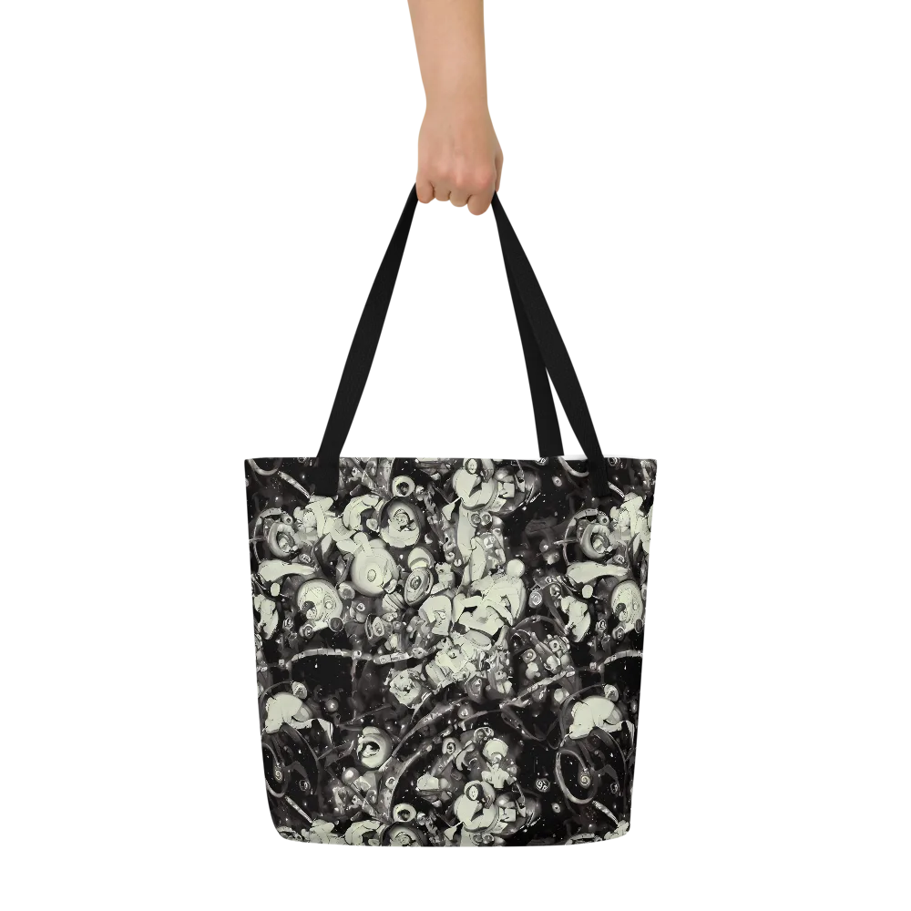 Nocturne Mosaic on Large Tote Bag W/ Pocket — Front