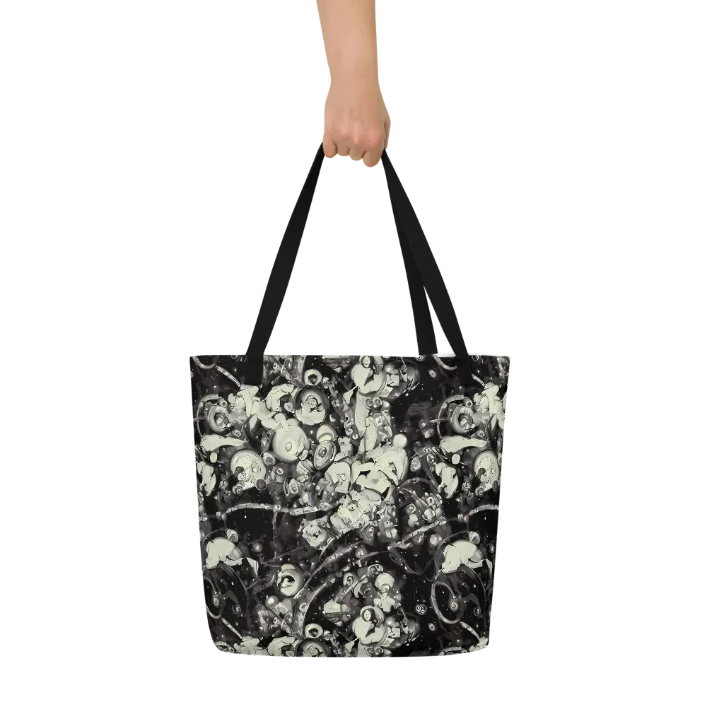 Nocturne Mosaic on Large Tote Bag W/ Pocket — Front