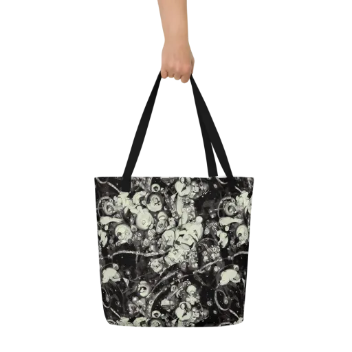 Nocturne Mosaic on a Large Tote Bag W/ Pocket