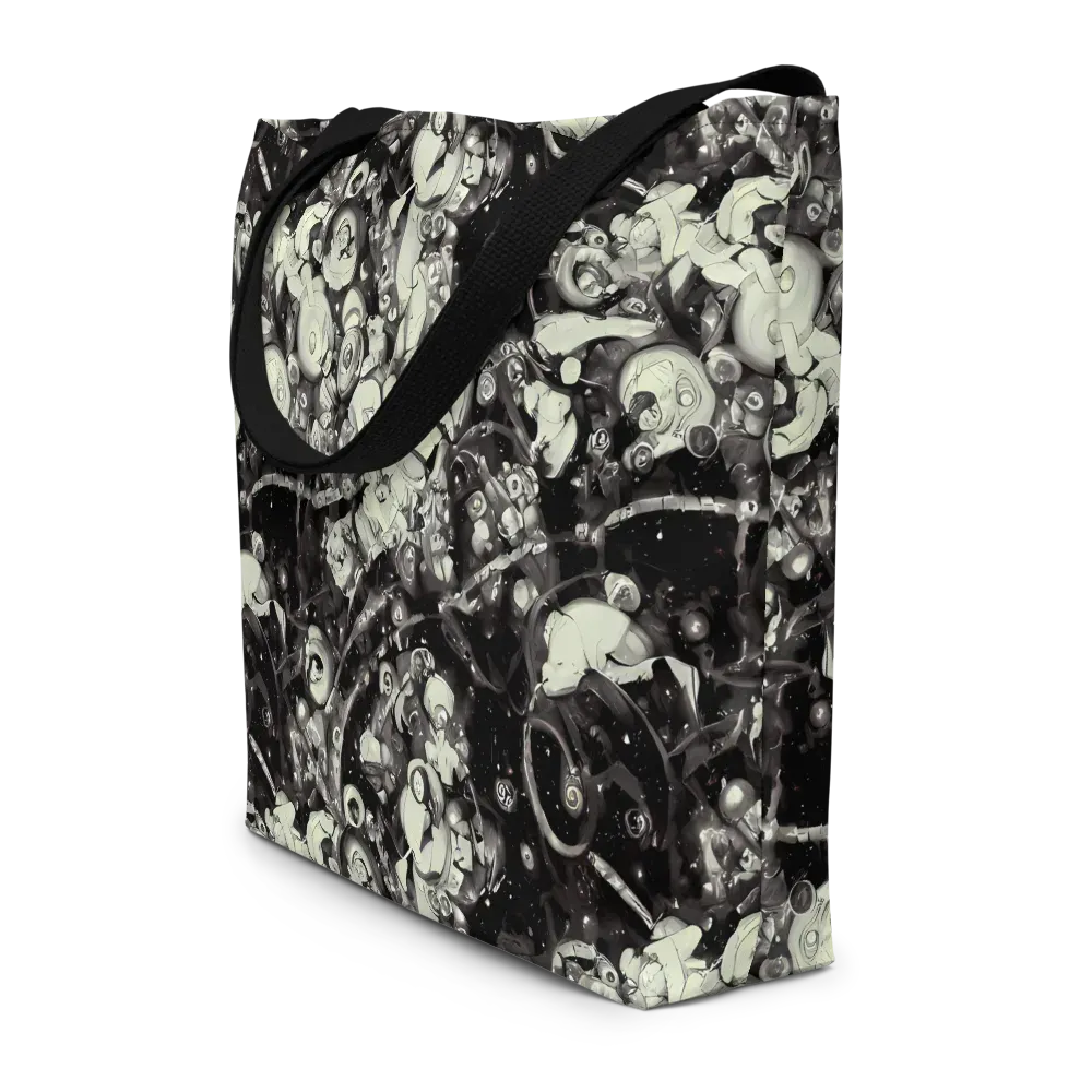 Nocturne Mosaic on Large Tote Bag W/ Pocket — Front