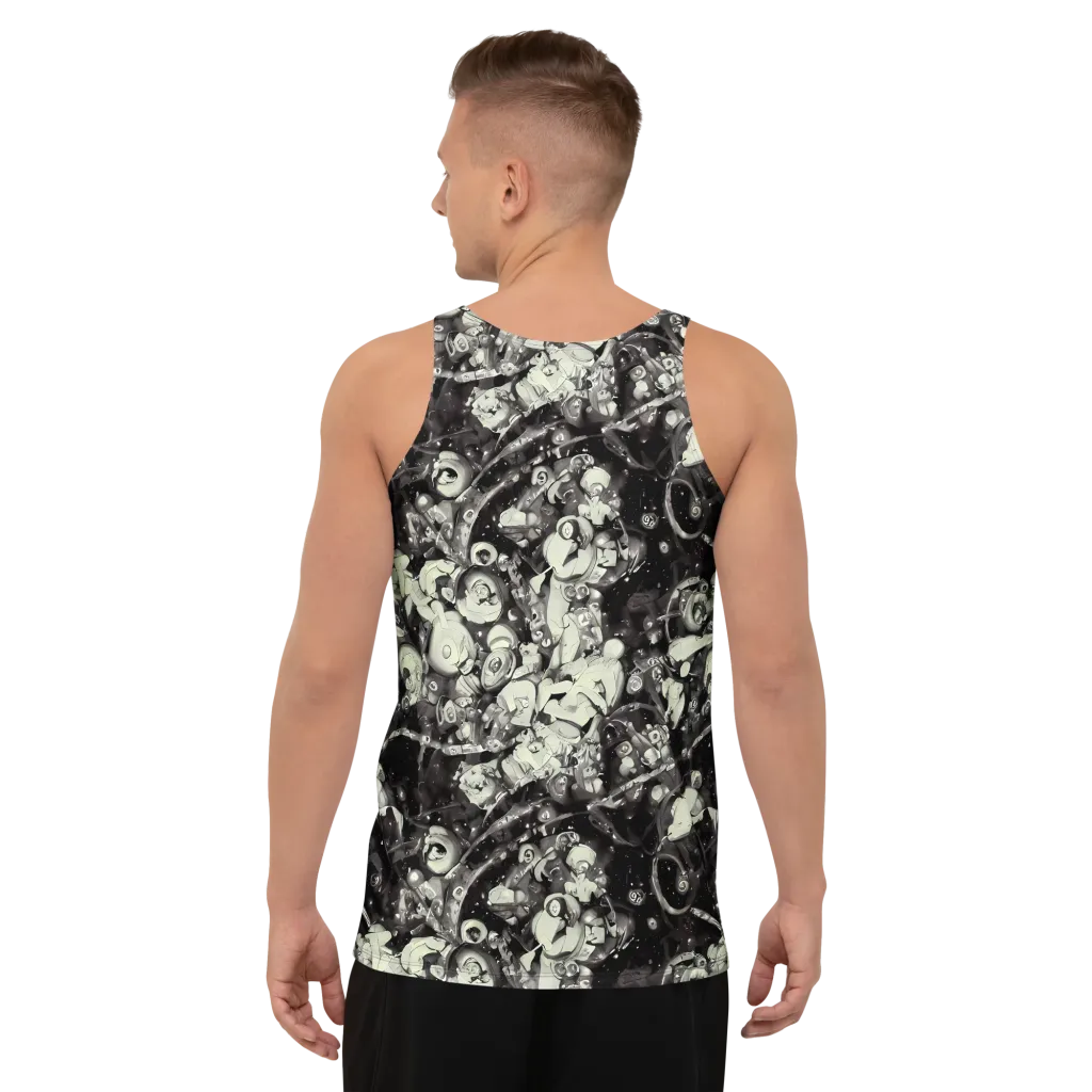 Nocturne Mosaic on Men's Tank Top — Back