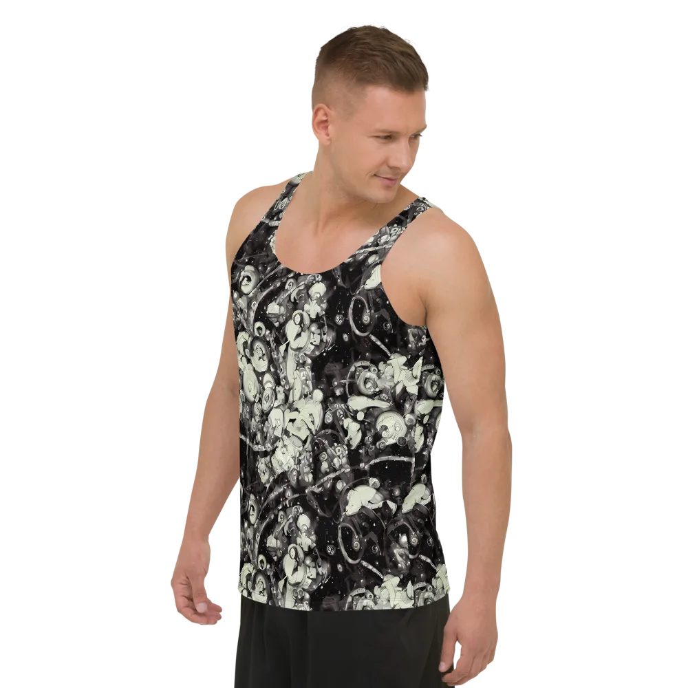 Nocturne Mosaic on Men's Tank Top — Left Front