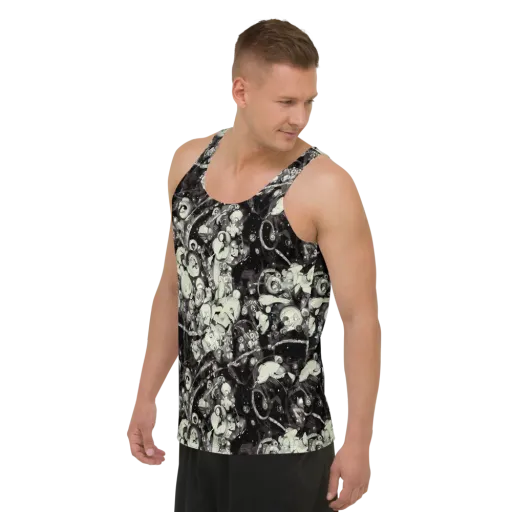 Nocturne Mosaic on a Men's Tank Top
