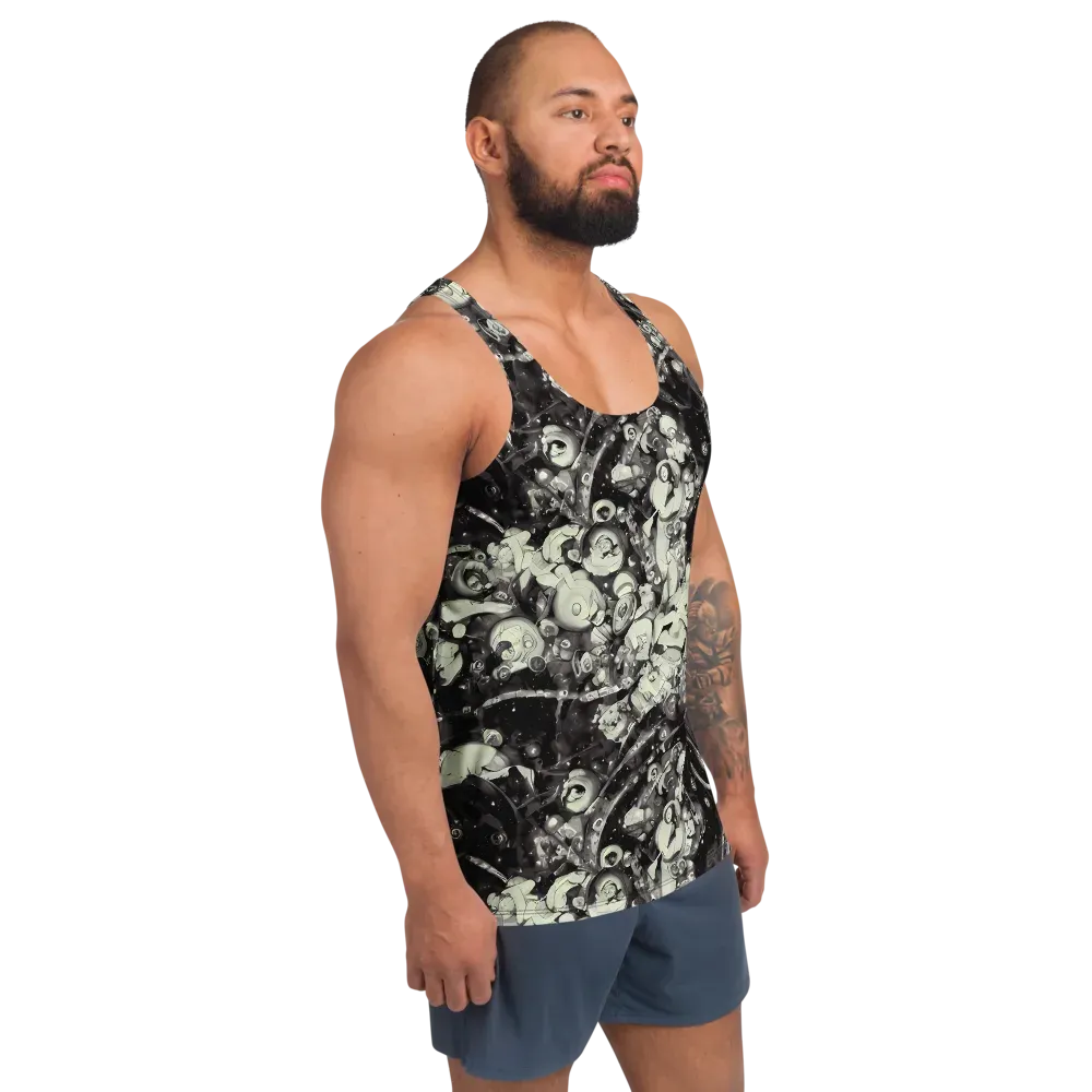 Nocturne Mosaic on Men's Tank Top — Right Front